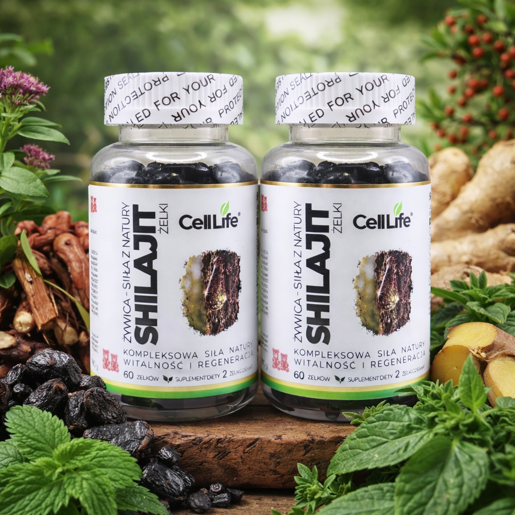 SHILAJIT Żelki z żywicy naturalnej Witalność i regeneracja organizmu 120szt