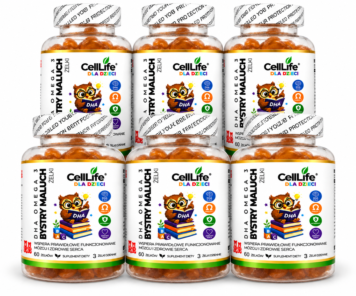 Suplement diety DLA DZIECI Cell Life BYSTRY MALUCH 6x60 żelków Od 2 roku życia