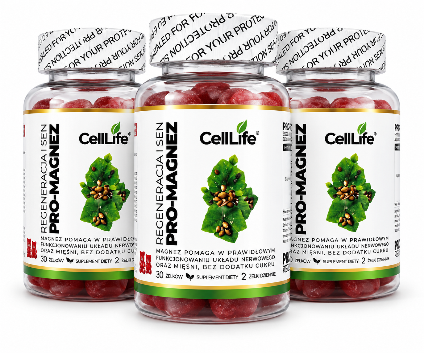 PROMAGNEZ żelki wspierające układ nerwowy, 3x30 szt Cell Life