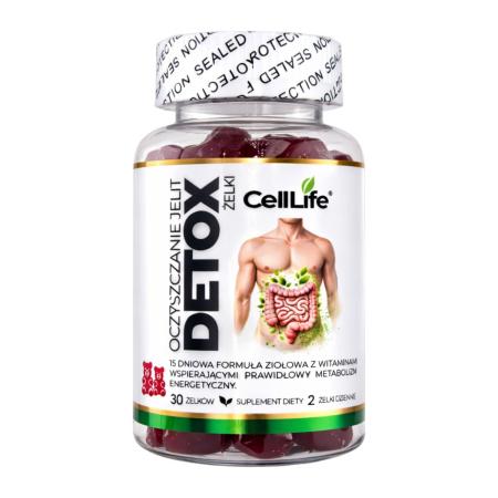DETOX, 15-dniowa oczyszczająca kuracja na jelita w żelkach 30szt,