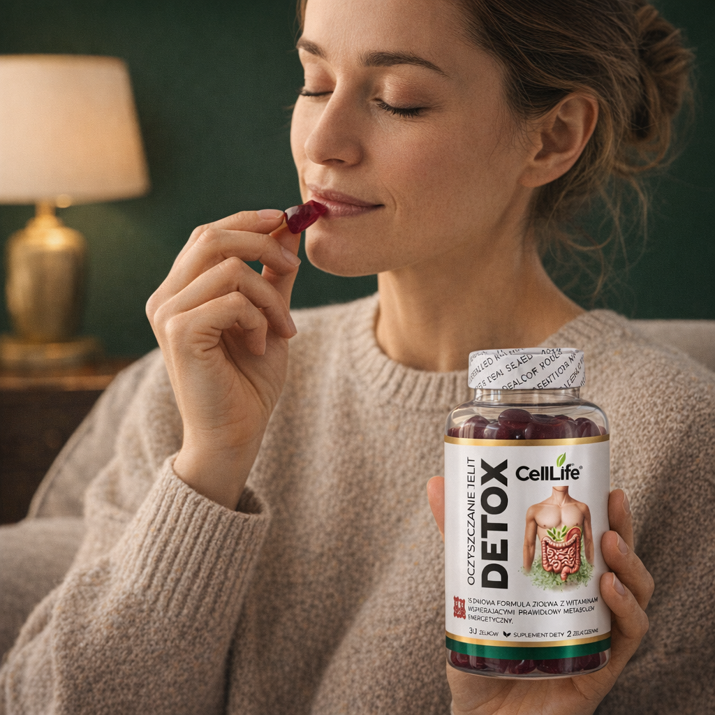 Suplement diety Cell Life Detox oczyszczanie jelit żelki 30 szt Pomarańcza