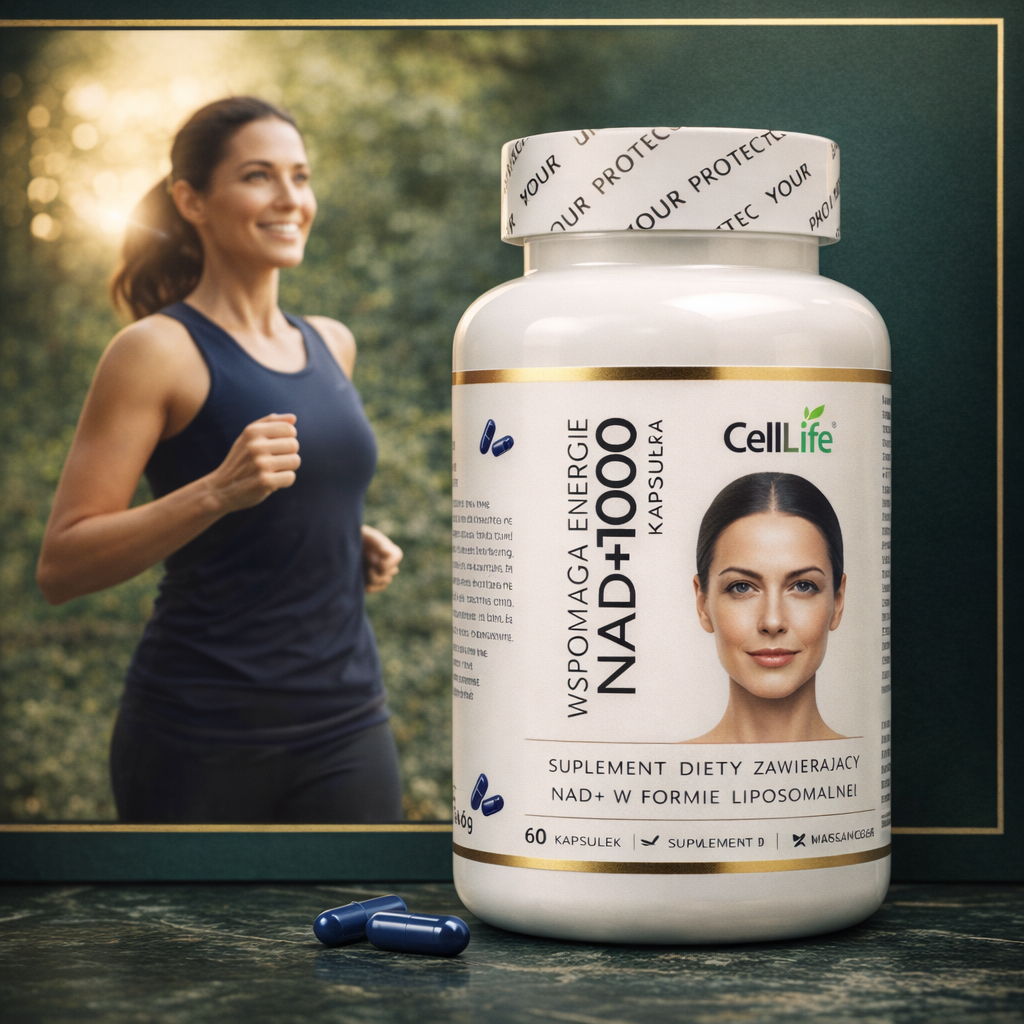 Suplement diety CELL LIFE NAD+1000 wspomaga energię 60 kapsułek
