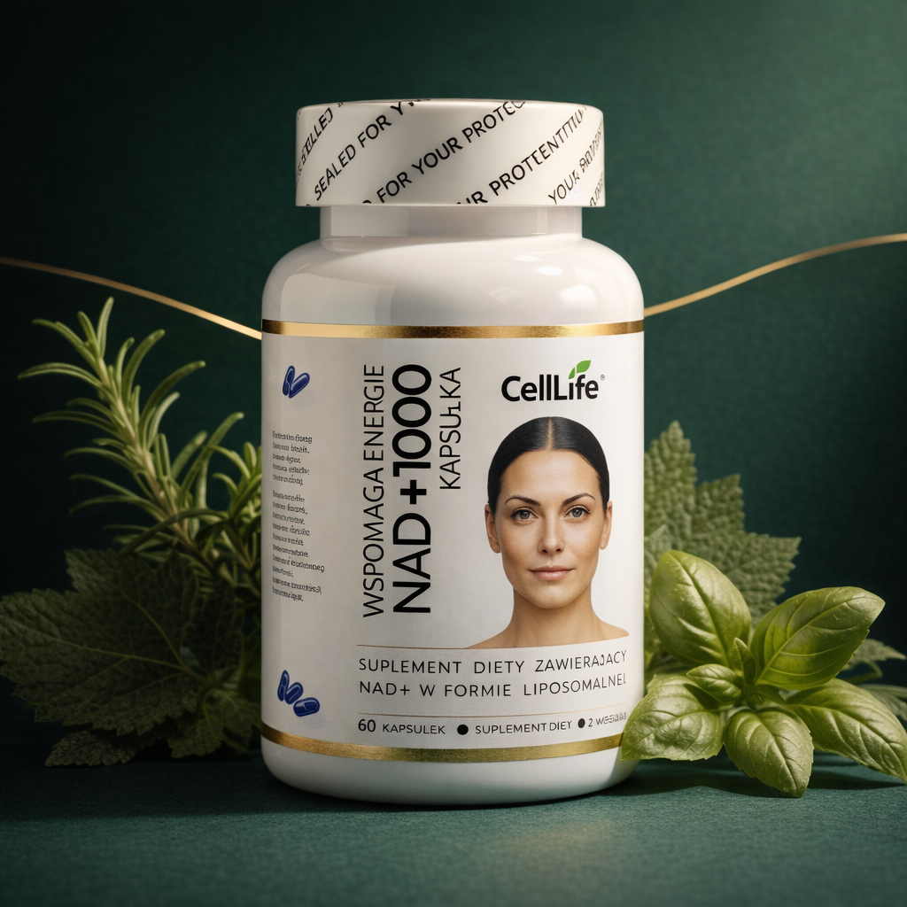 Suplement diety CELL LIFE NAD+1000 wspomaga energię 60 kapsułek