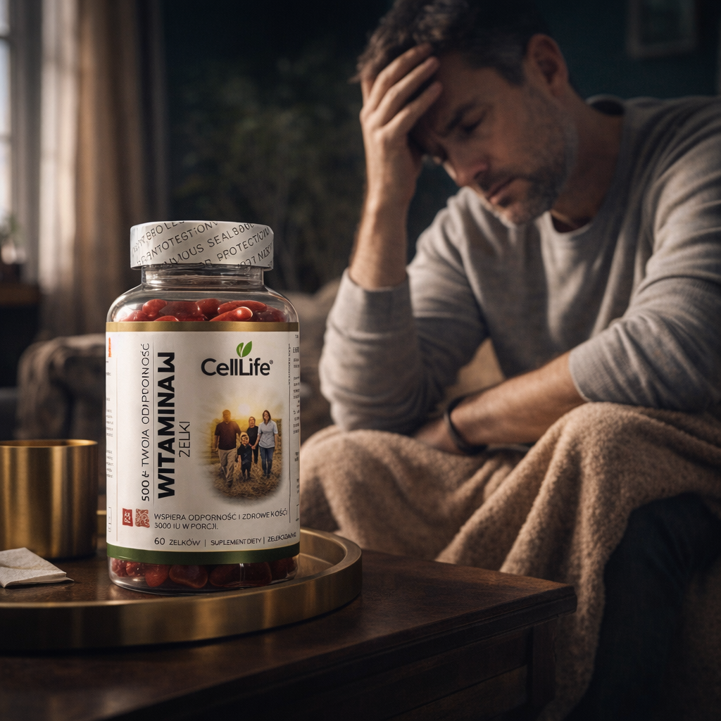 Suplement diety CELL LIFE Witamina D3 o smaku malinowym 60 żelków