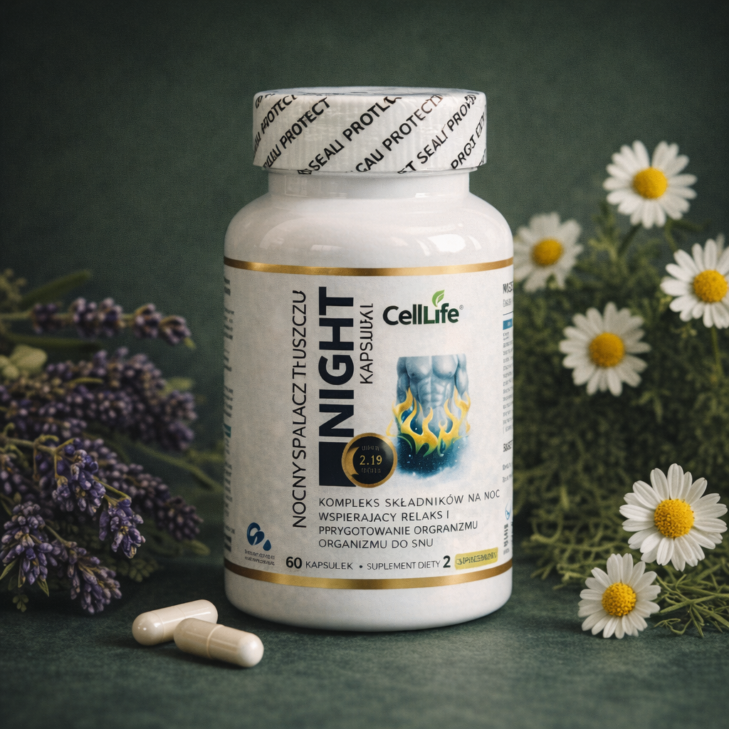 Suplement diety CellLife Night Nocny spalacz tłuszczu 60 kapsułek