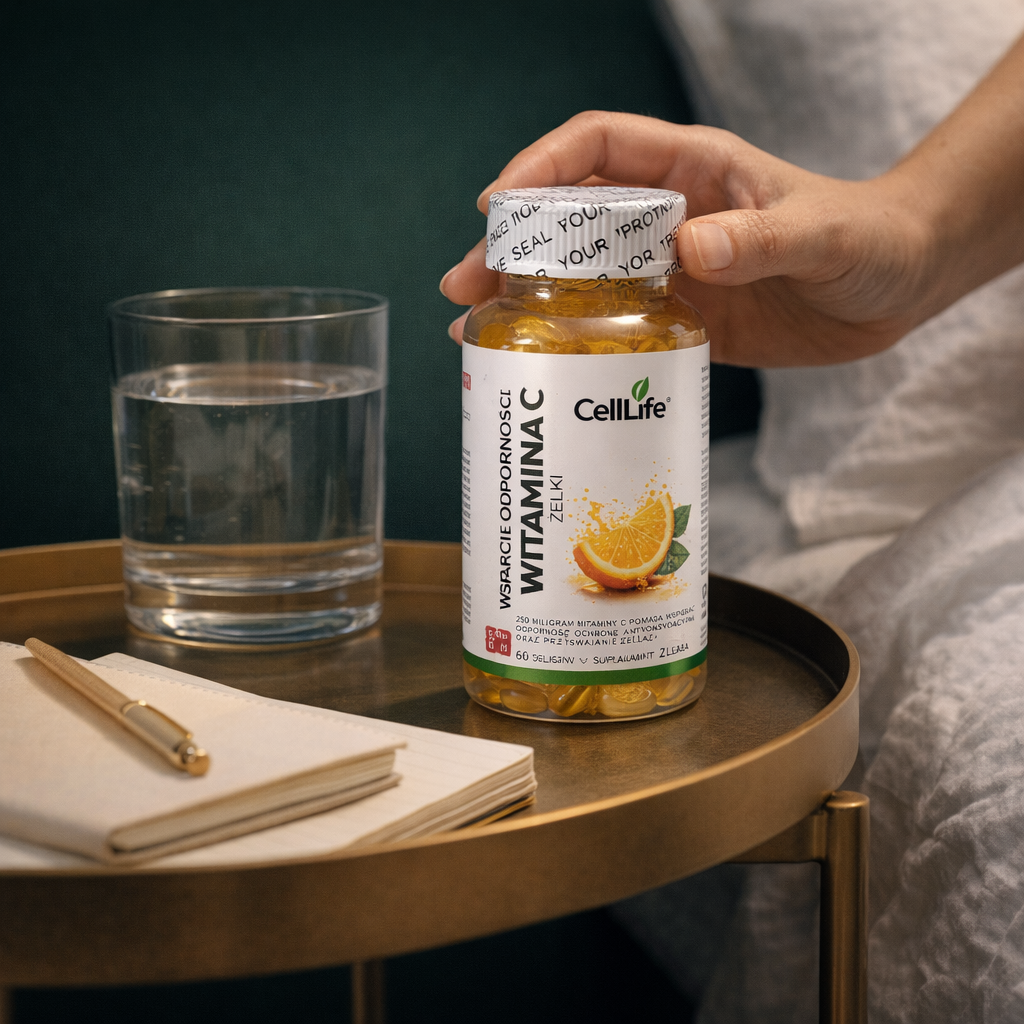 Suplement diety Cell-Life WITAMINA C w ŻELKACH wsparcie odporności 60 sztuk