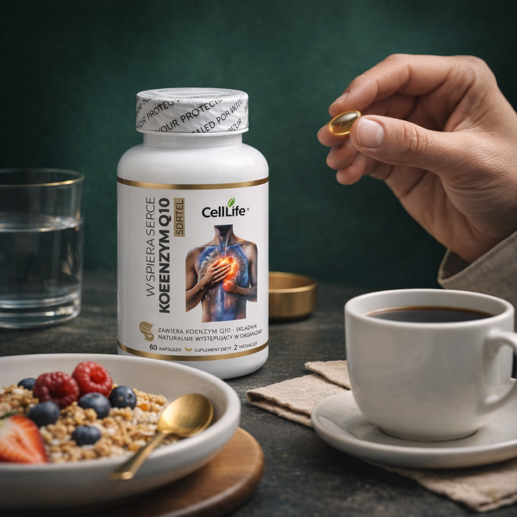 Koenzym Q10 - 400 mg 60szt kapsułki Cell Life Witalność Moc dla serca