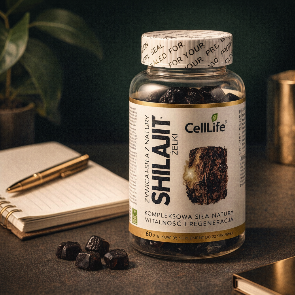 SHILAJIT Żelki z żywicy naturalnej Witalność i regeneracja organizmu 60szt
