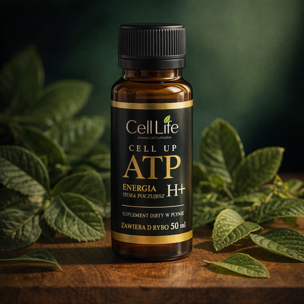 CELL UP ATP H+ 5x50ml Gingko biloba D-Ryboza Suplement w Płynie Energia
