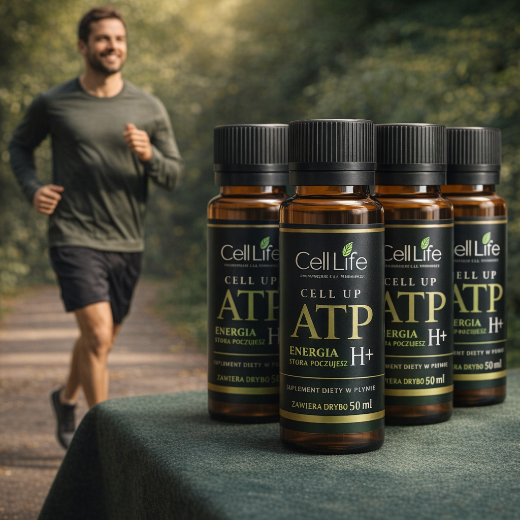 CELL UP ATP H+ 5x50ml Gingko biloba D-Ryboza Suplement w Płynie Energia