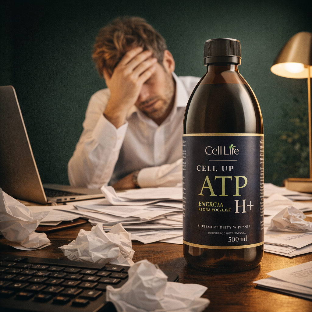 Cell Up ATP H+ 9x 500ml Suplement Energia Koncentracja Odporność