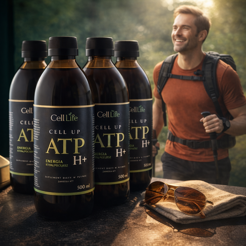 Cell Up ATP H+ 4x500ml Energia Koncentracja Odporność Suplement