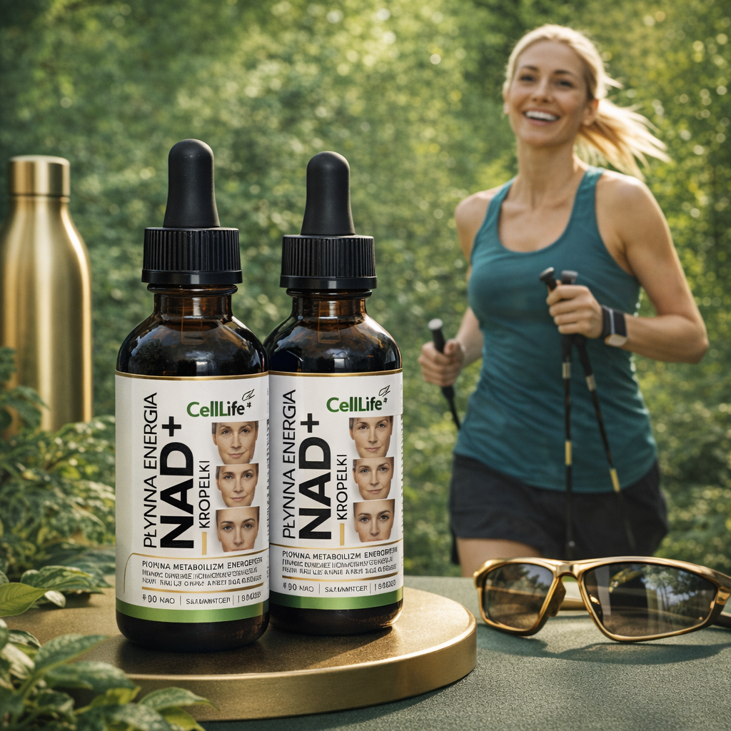 Krople NAD+ Płynna energia komórkowa 120ml - CELL LIFE Rybozyd Nikotynamidu