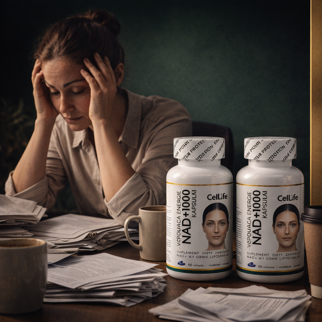 Suplement diety CELL LIFE NAD+1000 wspomaga energię 120 kapsułek