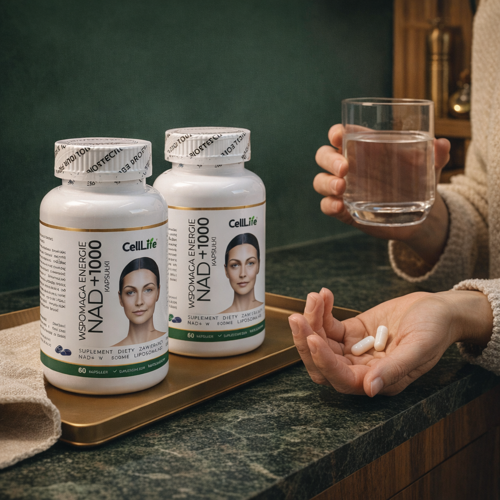 Suplement diety CELL LIFE NAD+1000 wspomaga energię 120 kapsułek