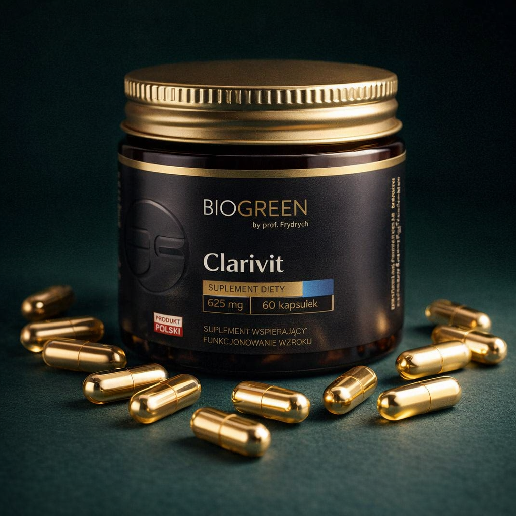 Clarivit – Kompleks na Zdrowy Wzrok, 60 Kapsułek, by prof. Frydrych