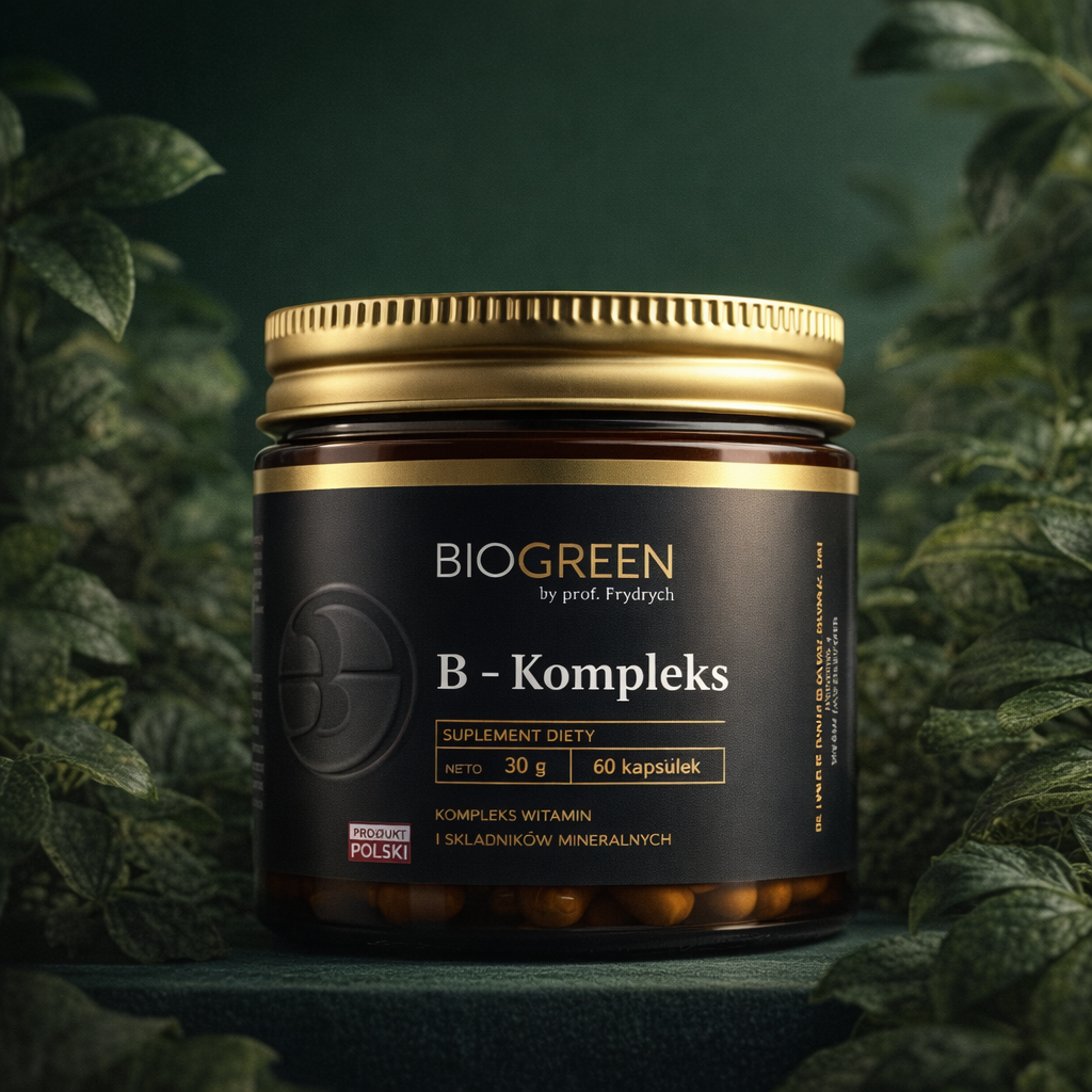 B- KOMPLEX, Kompleks Witamin z grupy B – 60 Kapsułek – 120 Dni