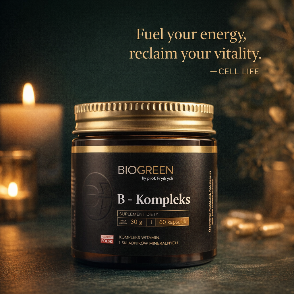 B- KOMPLEX, Kompleks Witamin z grupy B – 60 Kapsułek – 120 Dni