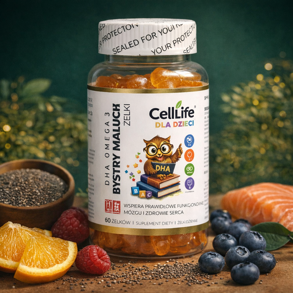 Suplement diety dla dzieci CELL LIFE Bystry maluch 60 żelków