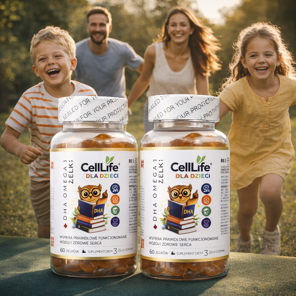Suplement diety dla dzieci CELL LIFE Bystry maluch 120 żelków